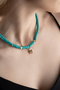 Heliophilia Silver Collar Multicolor con Colgante de Latón y Cobre